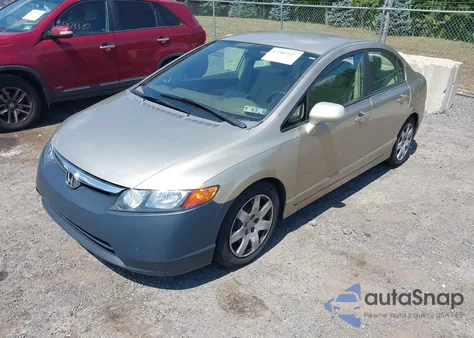 2008 Honda Civic Lx from USA, damaged, VIN 1HGFA16538L081250